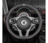 Coprivolante per Smart 450 451 453 Fortwo Forfour, Traspirante e Antiscivolo, Copertura Protettiva per Il Volante Dell'auto Coprivolante del Volante Accessori Interni,A