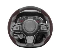 Coprivolante Per Subaru Per Forester Per Impreza Per Levorg Per Legacy Per Outback Per Ascent Per Cubre Coprivolante Scamosciata Chiusura Scatto(Mocha D 2-Piece Set)