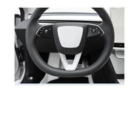 Coprivolante Per Tesla per Model Y per Juniper 2025 per Model 3 per Highland Kit di finiture per volante bianco opaco(4pcs)