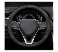 Coprivolante Per Toyota CHR RAV4 Per Corolla Per Highlander | Coprivolante Per Prius Per Yaris Per Prius Per Raize Per Ruse Per Auris Per Camry(Fibra di carbonio arancione)