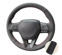 Coprivolante Per Toyota, per Corolla, per RAV4, Coprivolante in similpelle nera(Nero)