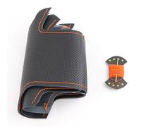 Coprivolante Per Toyota Per RAV4 2013-2016 Per Corolla 2014-2016 Realizzato Coprivolante In Pelle Artificiale Volante Auto Copri Volante Auto(Orange thread)