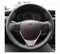 Coprivolante Per Toyota Per RAV4 2013-2019 Per Corolla 2014-2019 Per Auris 2013-2016 Coprivolante Auto Pelle Sintetica Intrecciata Copri Volante Auto(Dark Blue Thread)