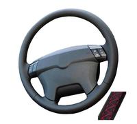 Coprivolante Per Volvo XC90 2011-2012 Treccia in microfibra traforata nera per volante(Rosso)