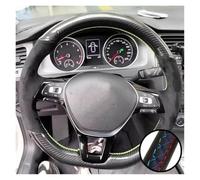 Coprivolante Per VW Golf 7 Per Mk7 Per Polo Per Jetta B8 Per Avant Coprivolante Auto Fai-da-te Pelle Scamosciata Fibra Carbonio(3 Colors Thread)
