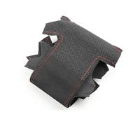 Coprivolante Per VW Per Crafter 2006-2016 Rivestimento Interno Pelle Scamosciata Per Volante Auto(Black-red line)