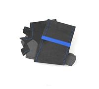 Coprivolante Per VW Per Crafter 2006-2016 Rivestimento Interno Pelle Scamosciata Per Volante Auto(No hole blue bar)