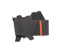 Coprivolante Per VW Per Crafter 2006-2016 Rivestimento Interno Pelle Scamosciata Per Volante Auto(Red line-red bar)