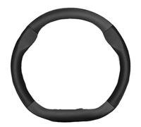 Coprivolante Per VW Per Polo Per Golf 5 6 7 Per Cc Per Passat B6 B8 Per Jetta Coprivolante Pelle Opaca Con Trama Fibra Carbonio(Black D-Type Leather)