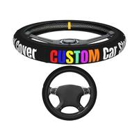 Coprivolante personalizzabile - Protezione per volante auto personalizzata con il tuo design con foto testo logo colore, accessori interni auto in neoprene elasticizzato personalizzato per la maggior
