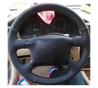 Coprivolante Personalizzato Fai da Te Volante Auto Treccia di Copertura per VW per Passat B5 per Golf 4 per Skoda per Octavia 1999-2005(Yellow Thread)