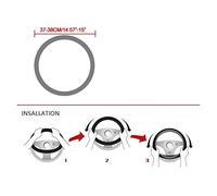 Coprivolante protettivo in fibra di carbonio per auto in pelle per MINI Cooper R50 R55 R56 F57 per Clubman per Countryman per Clubvan e Coupé (blu)
