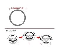 Coprivolante protettivo in pelle in fibra di carbonio per Jeep Commander per PATRIOT per Compass Renegade Grand e Cherokee (nero)