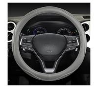 Coprivolante protettivo in vera pelle, 38 cm, per Accord For City per Civic, adatto per Brio, CRV, HRV, XRV, Mobilio (pannello rosso-marrone)