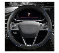 Coprivolante Protezione Copertura Volante Dell'automobile Cuoio Elaborazione Antiscivolo Accessori Per Seat Per Leon MK1 MK2 MK3 MK4 1999~2020 1M 1P 5F KL1 KL8 5F FR Coprivolante (Colore : O shape Bl