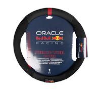 Coprivolante per auto Powerbar Nero/Rosso antiscivolo diametro 38 cm