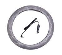 Coprivolante riscaldato per auto, universale, protezione riscaldata nera, copertura per volante di alta qualità, presa comoda, resistente copertura riscaldata per volanti da 36,8 a 38,5 cm