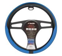 Coprivolante auto diametro 37-39cm Simoni Racing Tidy eco-pelle nera e blu