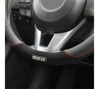 Sparco Coprivolante Sparco S122 rosso e nero in pelle scamosciata + PVC
