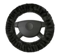 Coprivolante Teddy in peluche, coprivolante morbido in pelliccia sintetica, protezione volante in peluche antracite