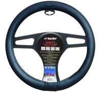 Coprivolante auto diametro 37-39cm Simoni Racing Total Black eco-pelle nera