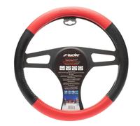 Coprivolante auto diametro 37-39cm Simoni Racing Trophy 1 eco-pelle nera/rossa