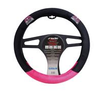 Simoni Racing CVT/76P Coprivolante Universale in Microfibra Nera e Rosa con Inserti Strass, Diametro 37-39 cm