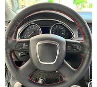 Coprivolante Universale Anti-Slip Artificiale Volante Dell'automobile Treccia Copertura Per A3 8P Per Sportback A4 B8 Per Avant A5 8T A8 D3 A6 C6(Gray Thread)