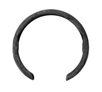 Coprivolante Universale Auto 15 Pollici / 38 Cm Per A1 A3 8P 8L A4 A5 B6 B7 A6 A7 C5 C6 Q3 Q5 Q7 Q8(Pelle scamosciata nera)