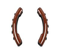 Coprivolante Universale Auto Cuscinetto Di Supporto Volante Con Pomello Girevole Accessori Auto Strumento Di Assistenza Allo Sterzo Coprivolante Antiscivolo(Mahogany grain)