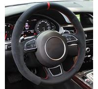 Coprivolante Universale Auto Volante Treccia Copertura Accessori Auto Per A1 A3 A4 2015-2016 Per A7 2012-2018 Per S7 2013-2018 Per RS7 2014-2015(Red Thread)