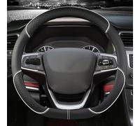 Coprivolante Universale Copertura Volante automobile 38 centimetri Pelle Per Chery Per Tiggo 8 Per Arrizo 5 Per Pro Gx 5x eQ7 7 2018 2019 2020 Accessori(WHITE D SHAPE)