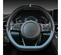 Coprivolante Universale Copertura volante automobile forma di D in pelle per Kia KX5 per Sportage 4 MK4 2017-2021 per Stonic KX1 2017-2021 per K3 K5 2022(BLUE6)