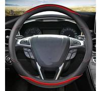 Coprivolante Universale Copertura volante automobile in pelle PU per Ford per Fusion per Mondeo 2013-2019 per EDGE 2015-2018 per KUGA per Fuga 2016-2019(RED2)