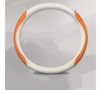 Coprivolante Universale Coprivolante antiscivolo in pelle per auto per Mini For One Per JCW Per Countryman Per Cooper F55 F56 R60 Per Cabrio Per WORKS R59(O Style A Orange5)