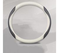 Coprivolante Universale Coprivolante antiscivolo in pelle per auto per Mini For One Per JCW Per Countryman Per Cooper F55 F56 R60 Per Cabrio Per WORKS R59(O Style A White1)