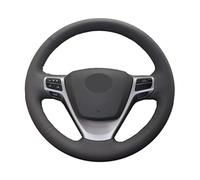 Coprivolante Universale Coprivolante auto personalizzato fai-da-te per Toyota per Verso EZ per Avensis Auto rivestimento dello sterzo pelle artificiale(Rosso)