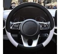 Coprivolante Universale Coprivolante per auto in pelle per Kia per Picanto per Morning per EuroStar per Eko per Naza per Suria Accessori auto(White2)