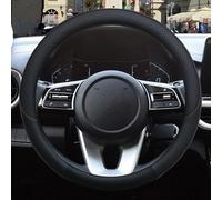 Coprivolante Universale Coprivolante per auto in pelle per Kia per Picanto per Morning per EuroStar per Eko per Naza per Suria Accessori auto(Black1)
