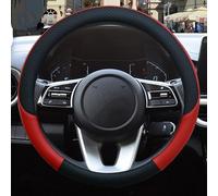Coprivolante Universale Coprivolante per auto in pelle per Kia per Picanto per Morning per EuroStar per Eko per Naza per Suria Accessori auto(Red3)