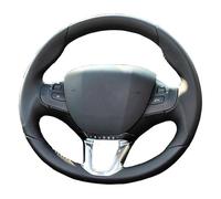 Coprivolante Universale Coprivolante per auto per Peugeot 208 2008 Coprivolante in pelle artificiale(Giallo)