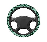 Coprivolante universale elasticizzato per auto, motivo zebrato, stile minimalista, 38 cm, antiscivolo, traspirante, per SUV e camion