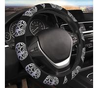 Coprivolante universale elastico in Neophene con pentacolo Wicca e dea della strega della tripla luna, impug antiscivolo, facile da montare