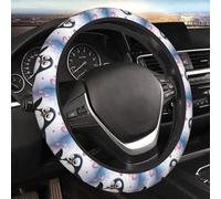 Coprivolante universale in neoprene, 38,1 cm, elastico e antiscivolo, accessorio per interni auto, motivo: pinguini