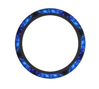 Coprivolante universale per auto - blu brillante stelle pieno stampa manica tessuto elastico per auto, camion, SUV, ATV e altro