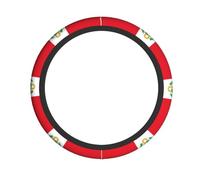 Coprivolante universale per auto, con bandiera del Perù, stampa completa, in tessuto elastico, traspirante, per auto, camion, SUV