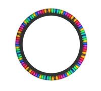 Coprivolante universale per auto, con pastelli colorati, stampa completa, in tessuto elastico, traspirante, per auto, camion, SUV