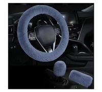 Coprivolante Universale Per Auto In Peluche 3 Pezzi/set Accessori Interni Per Auto Coprivolanti Guscio(3 pieces gray1)