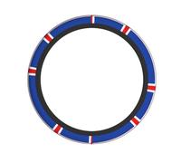 Coprivolante universale per auto, motivo: bandiera dell'Islanda, in tessuto elastico, traspirante, per auto, camion, SUV