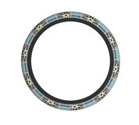 Coprivolante universale per auto, motivo: conchiglie, stelle marine, sabbia, tessuto elastico, traspirante, per auto, camion, SUV